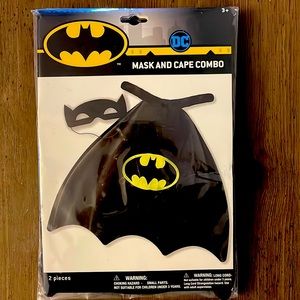 New. Never worn. Batman mask and cape.